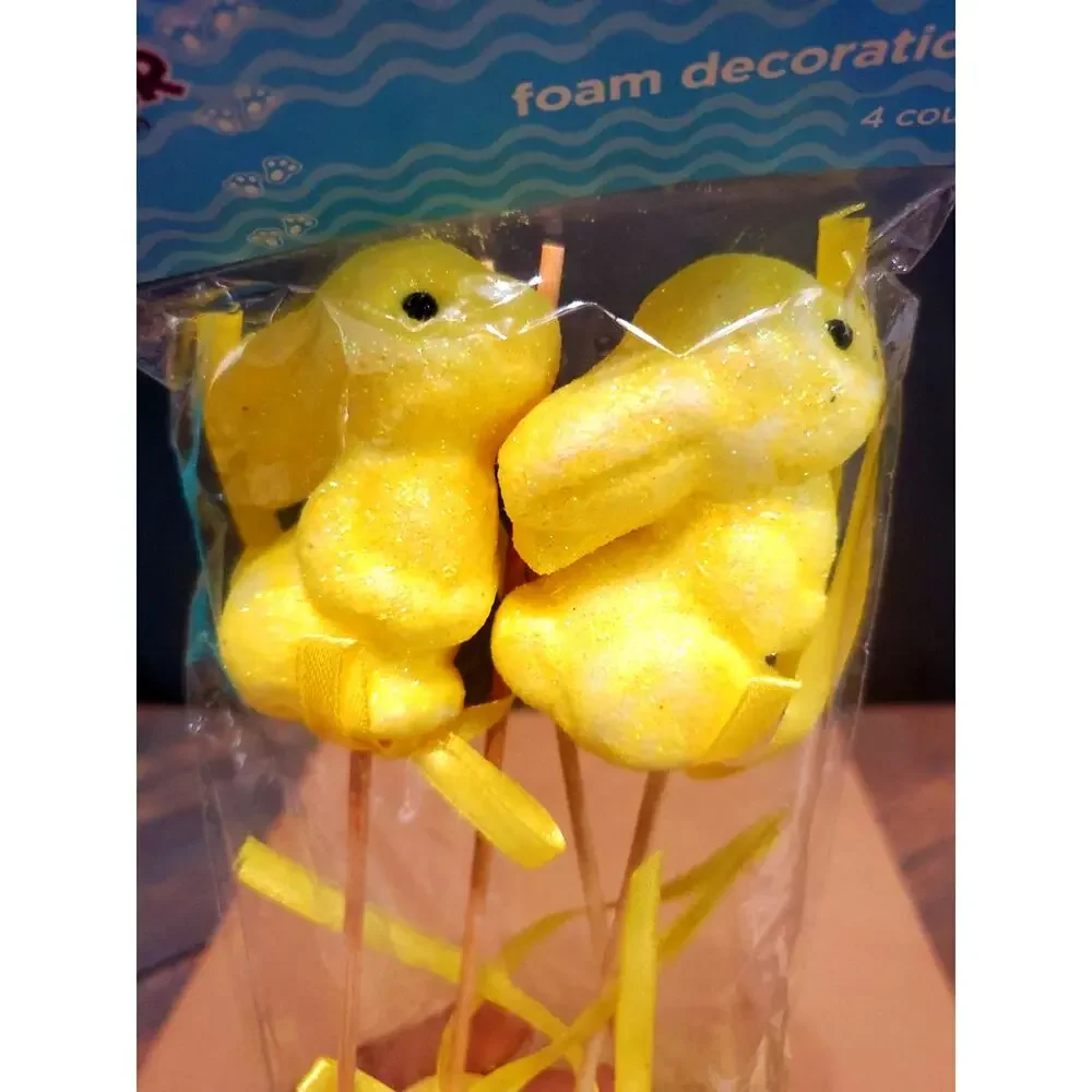Easter crafts, wreath supplies rabbits, eggs, carrots, butts, flower picks butts